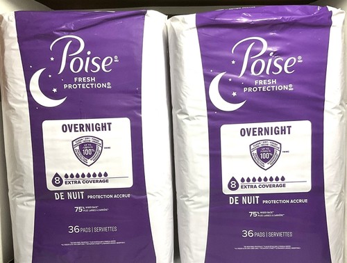 Poise overnight drop - overnight, extra